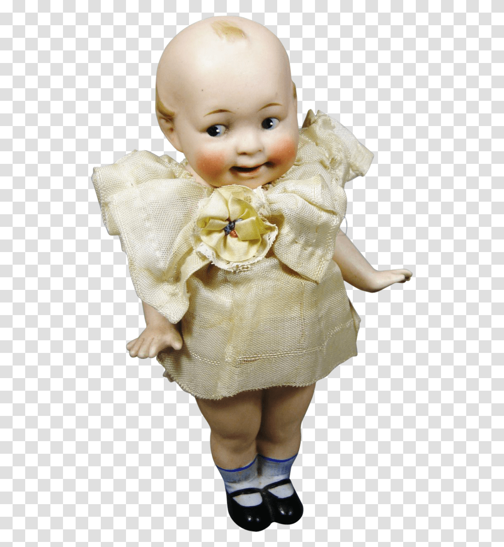 Antique German Huge All Bisque Googly Eye Wide Awake Doll, Toy, Person, Human Transparent Png