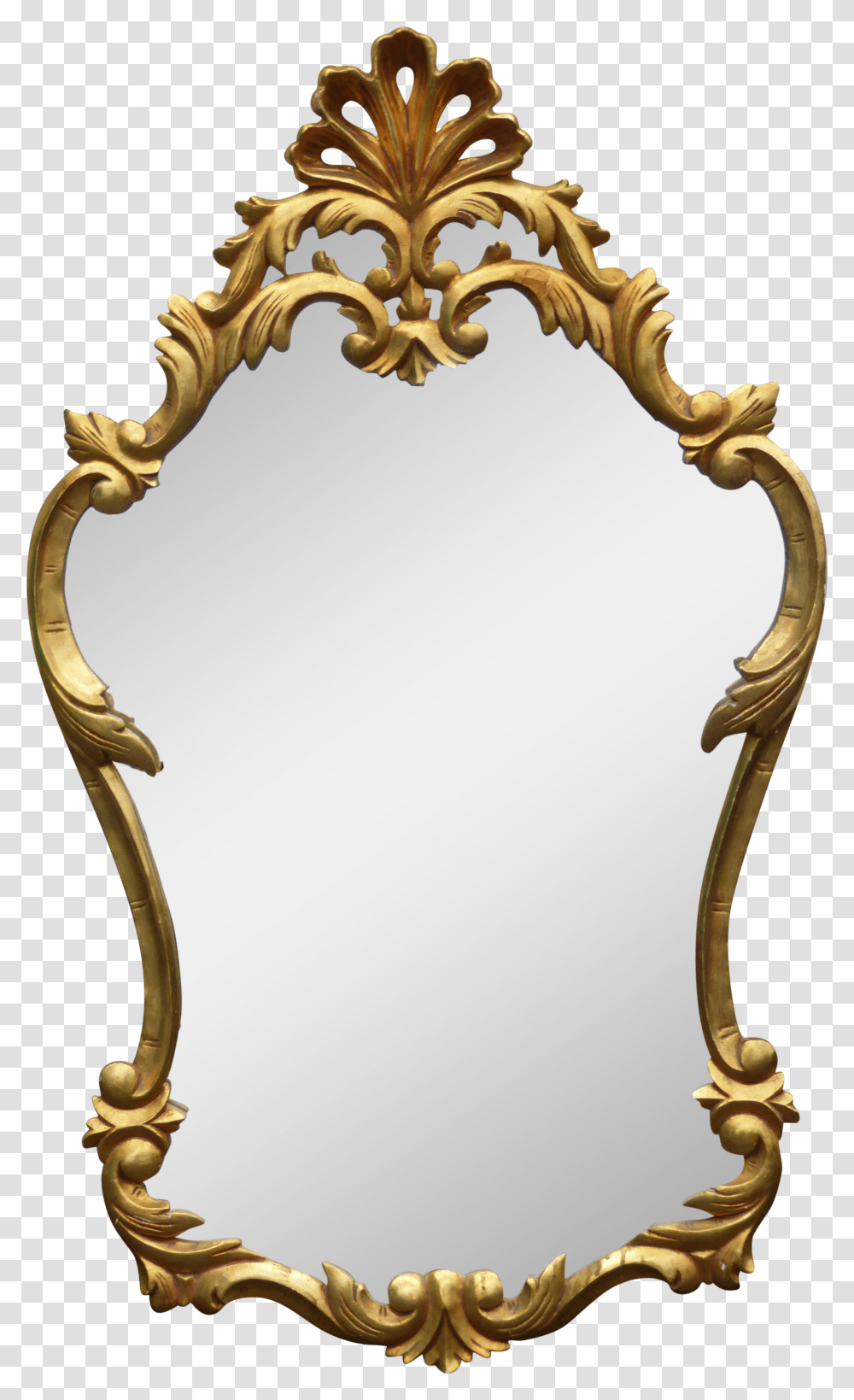 Antique Gold Frame Download French Rococo Mirror Transparent Png