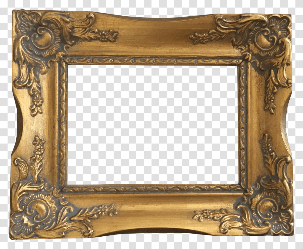 Antique Gold Frame Golden Frame Vintage Transparent Png