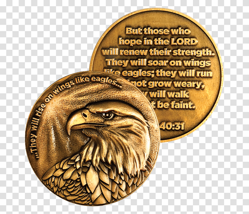 Antique Gold Plated Christian Challenge Coin American Eagle Images For Whatsapp Dp, Snake, Reptile, Animal, Money Transparent Png
