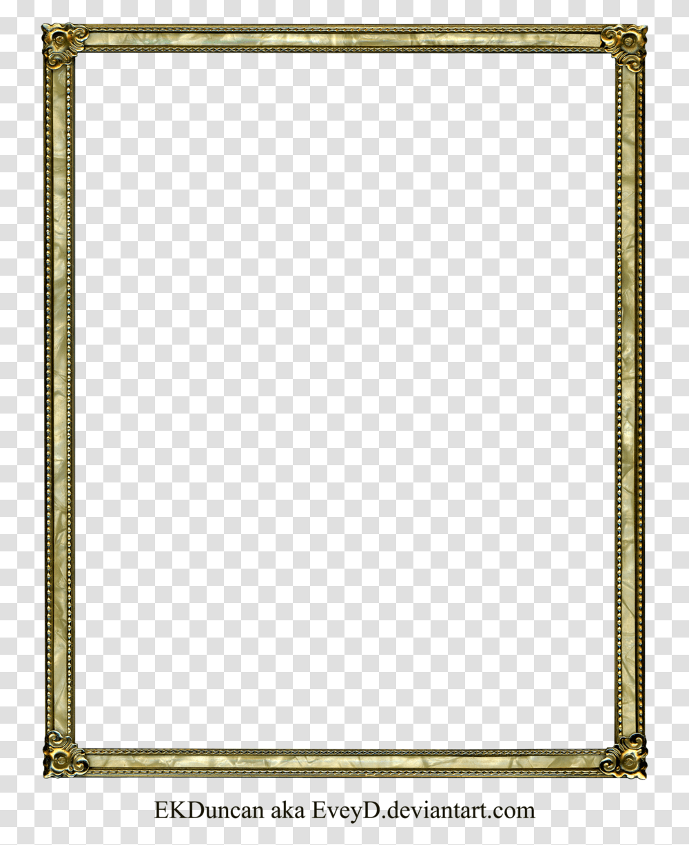 Antique Gold Vintage Frame 4 By Ekduncan Eveyd Picture Picture Frame, Weapon, Cross, Symbol, Crucifix Transparent Png