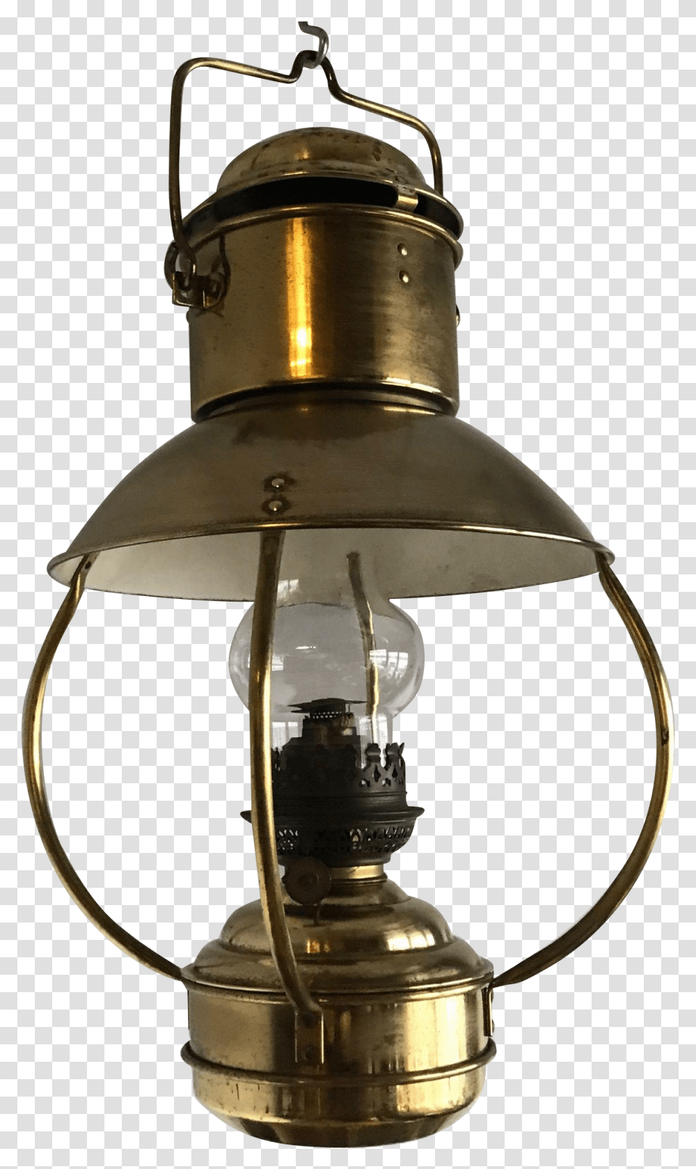 Antique Hand Forged Brass Hanging Oil Lamp From Europeantiqueshop, Lampshade, Table Lamp, Lantern Transparent Png