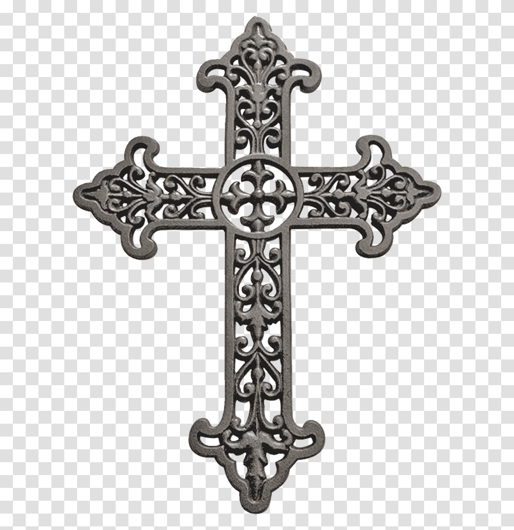 Antique Iron Metal Cross, Crucifix Transparent Png