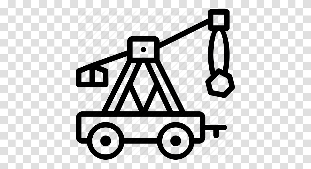 Antique Medieval Old Trebuchet Icon, Vehicle, Transportation, Toy, Piano Transparent Png