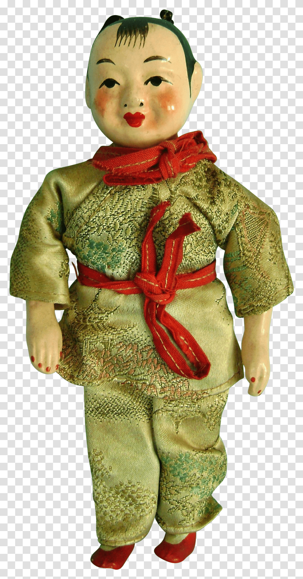 Antique Papier Mache Doll From China, Apparel, Robe, Fashion Transparent Png