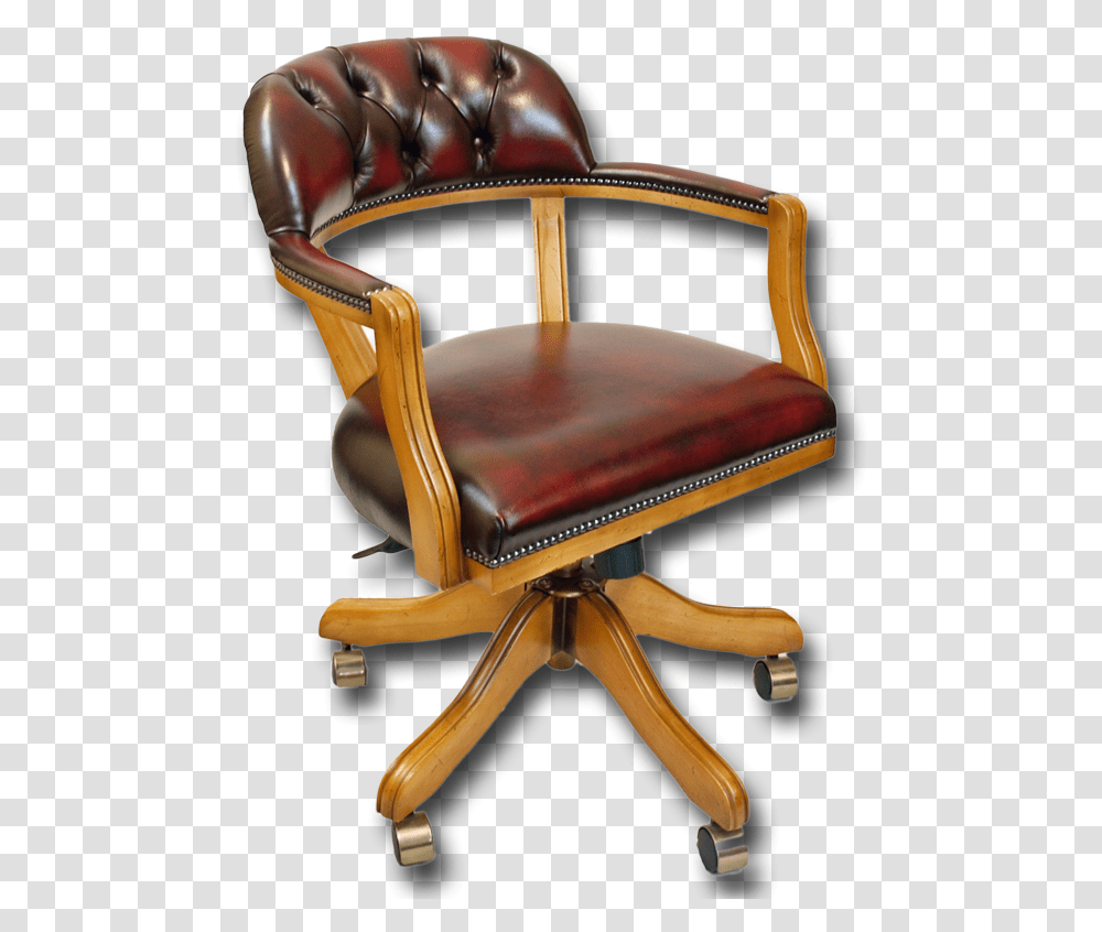Antique Reproduction Court Swivel Desk Chair Thumbnail Court Chair, Furniture, Armchair Transparent Png
