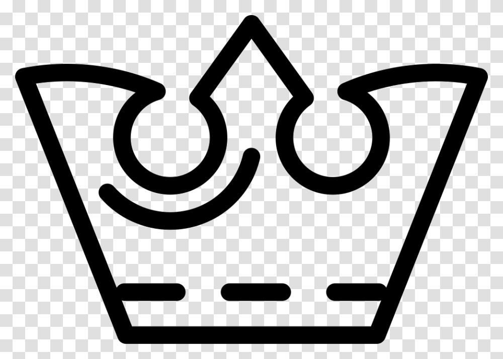 Antique Royal King Crown Outline Icon Free Download, Stencil, Label Transparent Png