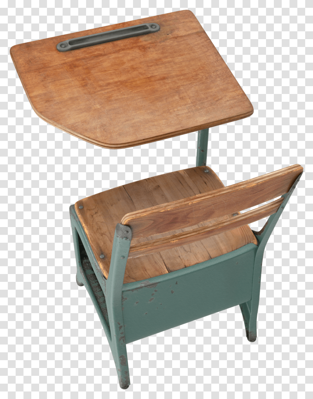 Antique School Desk Image Outdoor Furniture, Chair, Plywood, Tabletop, Pen Transparent Png