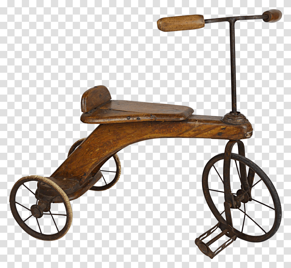 Antique Spanish Carved Wood Tricycle Wagon, Transportation, Vehicle, Sink Faucet, Wheelbarrow Transparent Png
