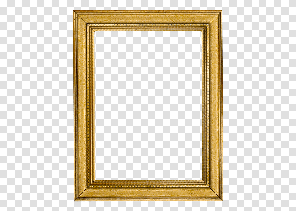 Antique Square Gold Frame, Mirror, Rug, Window, Picture Window Transparent Png
