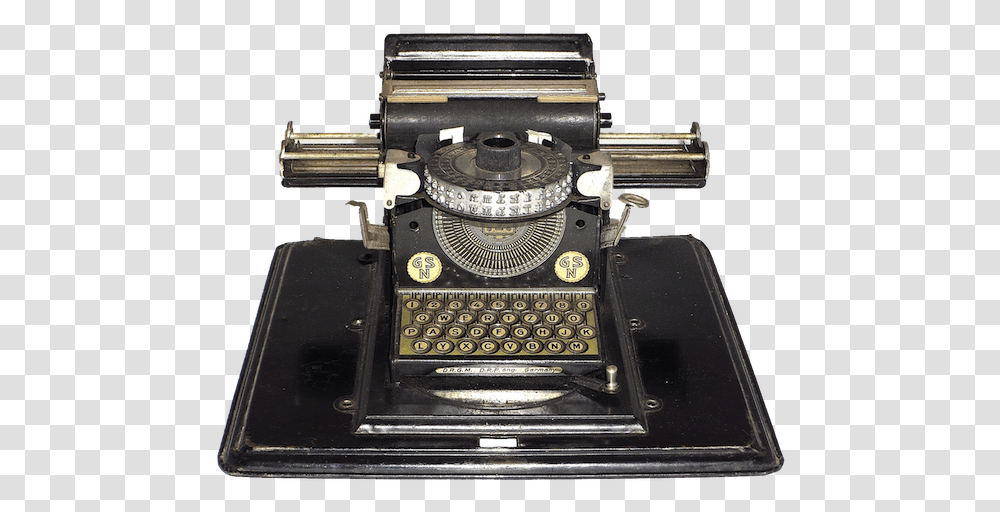 Antique Toy Typewriters, Machine, Gun, Weapon, Lathe Transparent Png