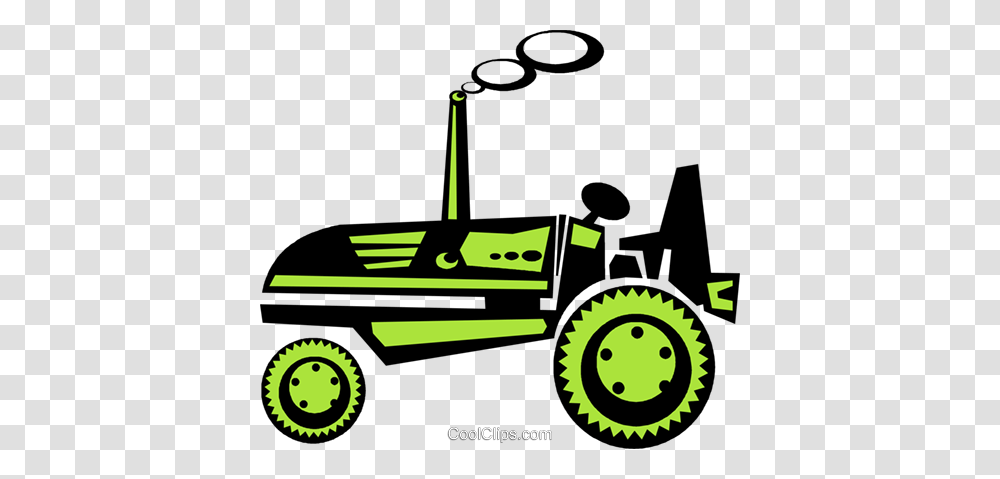 Antique Tractor Royalty Free Vector Clip Art Illustration, Transportation, Vehicle, Wheel, Machine Transparent Png