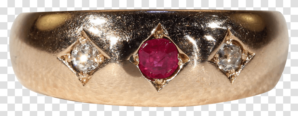 Antique Victorian 3 Stone Ruby Diamond Ring In 15k Pre Engagement Ring, Jewelry, Accessories, Accessory, Gemstone Transparent Png