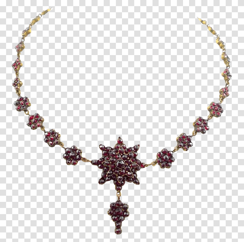 Antique Victorian Era Cut Garnets Necklace Circa Victorian Era Necklaces, Jewelry, Accessories, Accessory, Bead Necklace Transparent Png