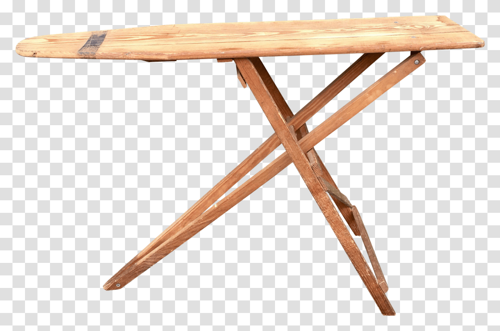 Antique Wooden Ironing Board Outdoor Table, Furniture, Axe, Tool, Coffee Table Transparent Png