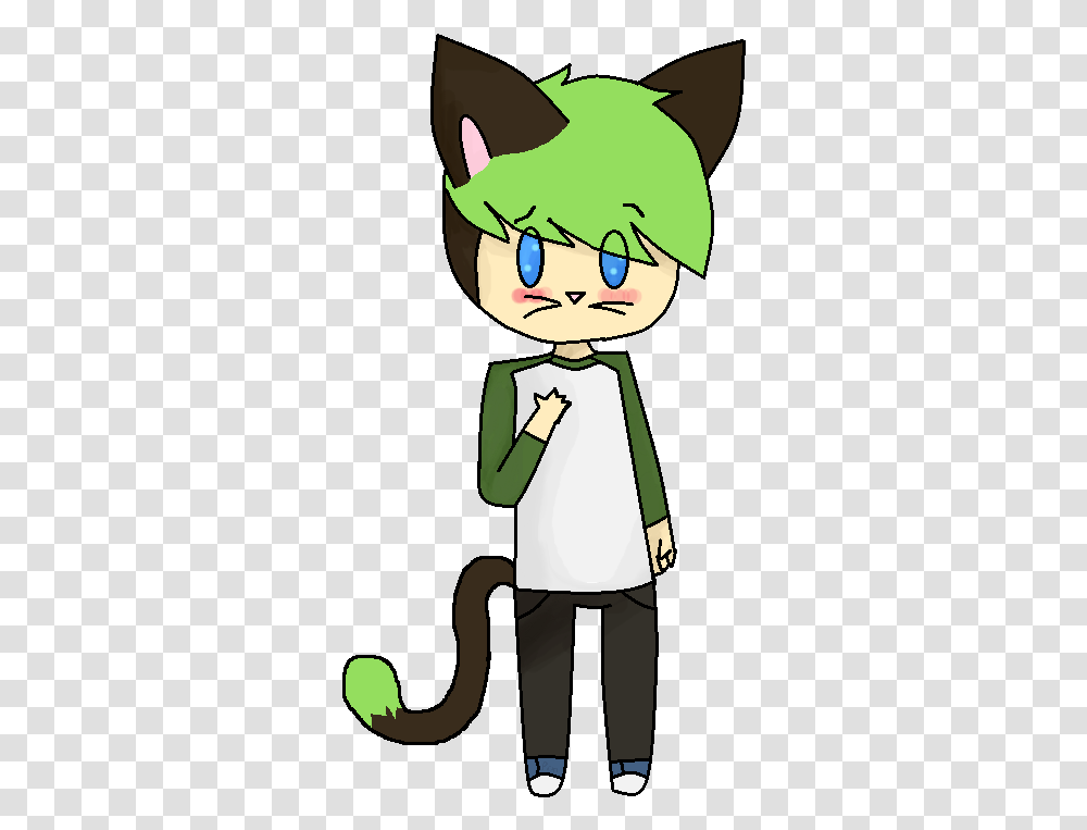 Antisepticeye Drawing Chibi Cartoon, Person, Green, Sleeve Transparent Png