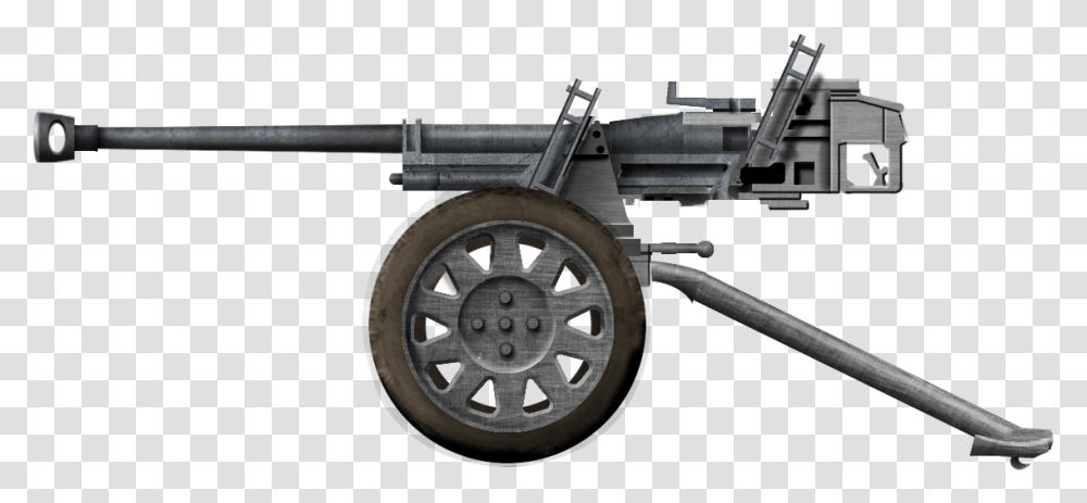 Antitank Gun Firearm, Wheel, Machine, Weapon, Weaponry Transparent Png