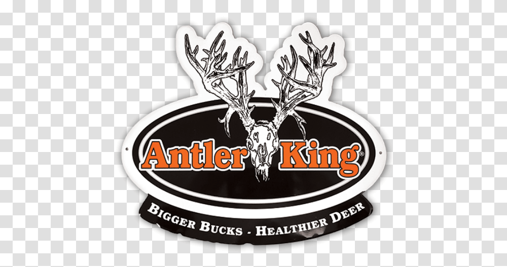 Antler King Logo Sign Antler King Logo, Label, Text, Symbol, Emblem Transparent Png