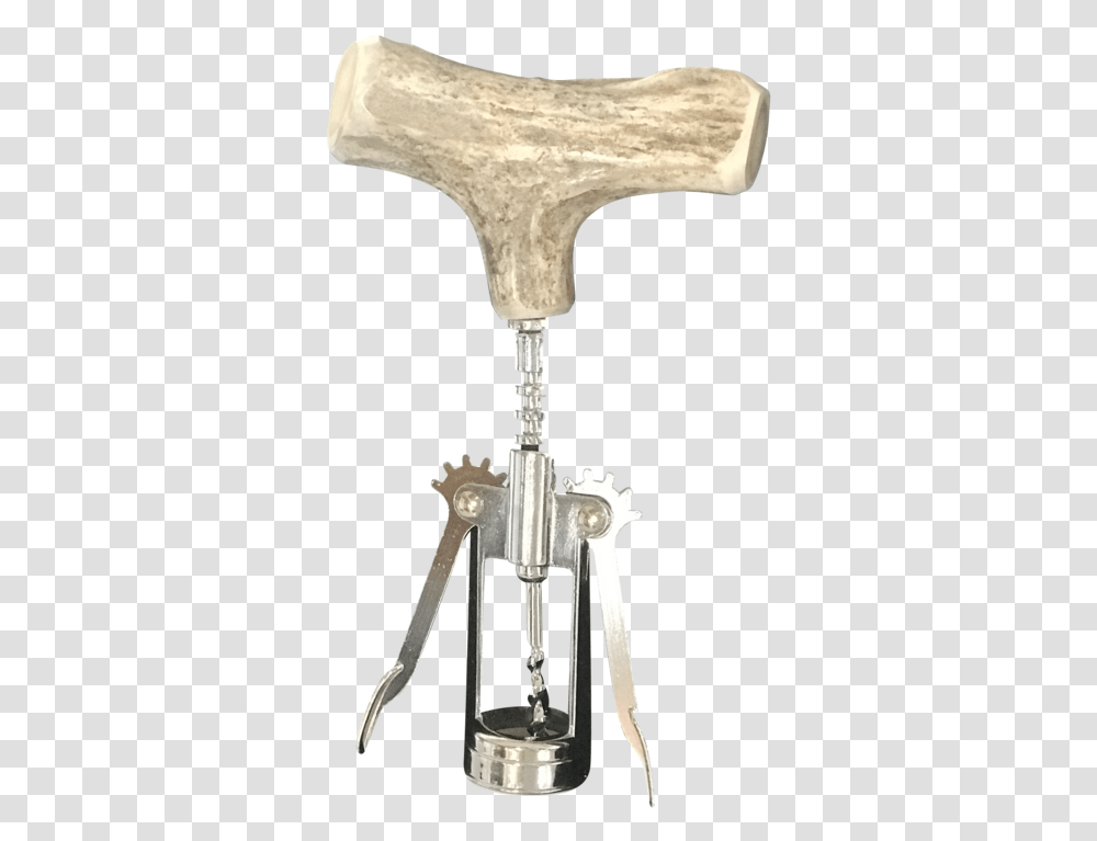 Antler Wine Corkscrew Key, Axe, Tool, Glass, Machine Transparent Png