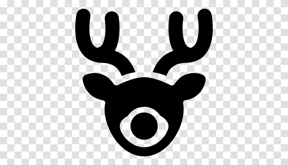 Antlers Icon, Stencil Transparent Png