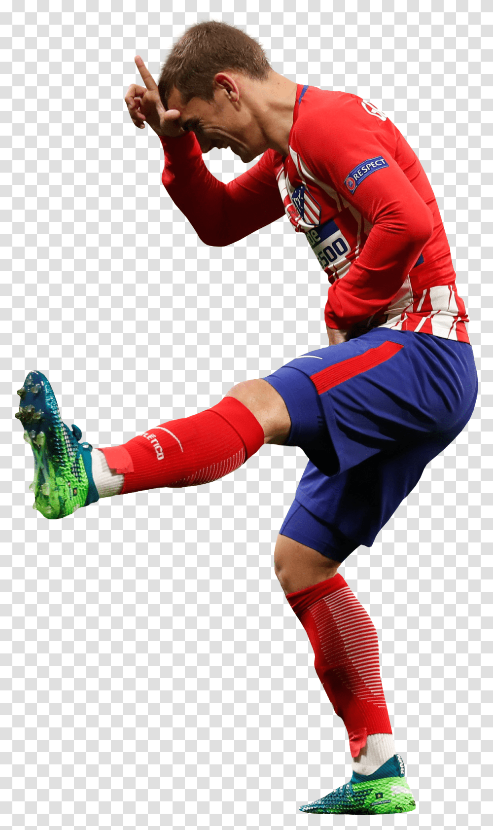 Antoine Griezmann Football Render Kick Up A Soccer Ball, People, Person, Team Sport Transparent Png