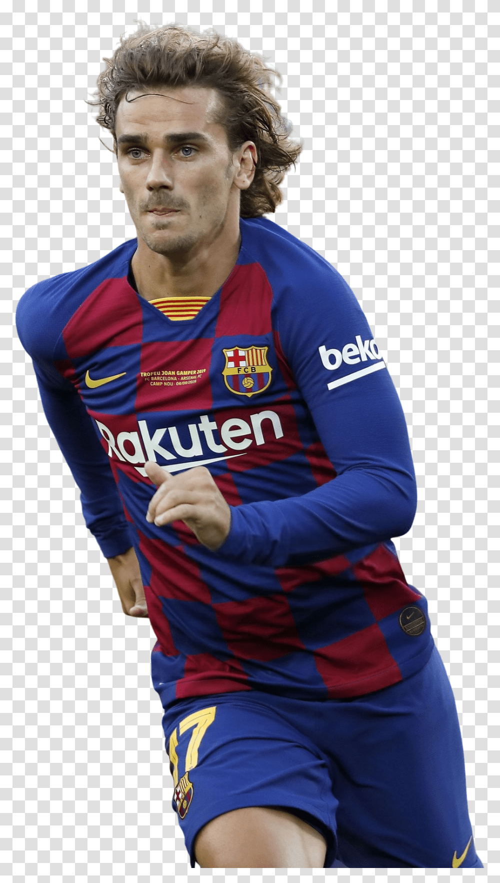 Antoine Griezmannrender Antoine Griezmann Barcelona, Person, Shirt, Sleeve Transparent Png