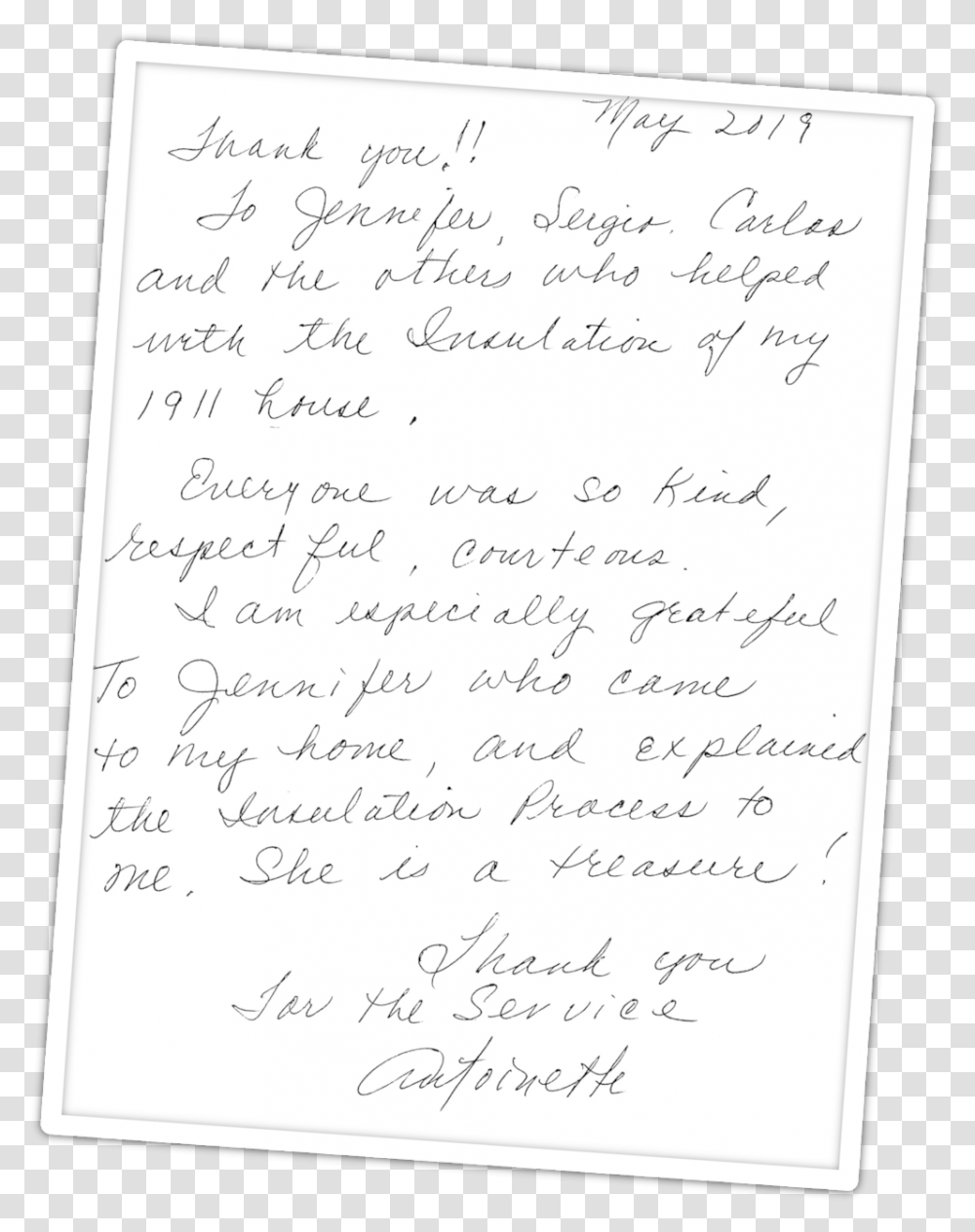 Antoinette Review W Border Handwriting, Document, Letter, Page Transparent Png