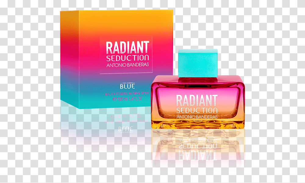Antonio Banderas Blue Seduction Radiant Woman 100 Ml Edt Spray, Bottle, Cosmetics, Perfume Transparent Png