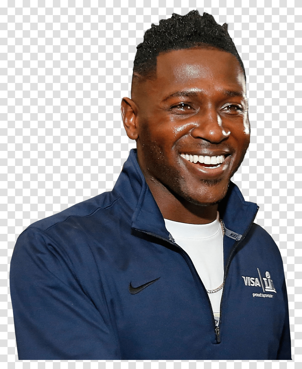 Antonio Brown, Face, Person, Man, Laughing Transparent Png