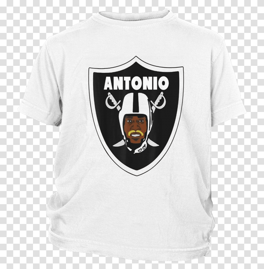 Antonio Brown Raiders Shirt Oakland Raiders Logo Svg, Apparel, T-Shirt, Person Transparent Png