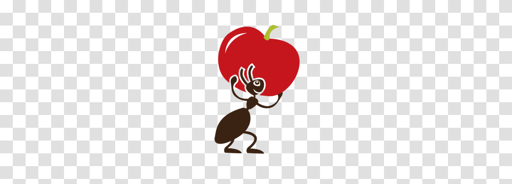 Ants Clipart Apple, Animal, Invertebrate, Food, Insect Transparent Png