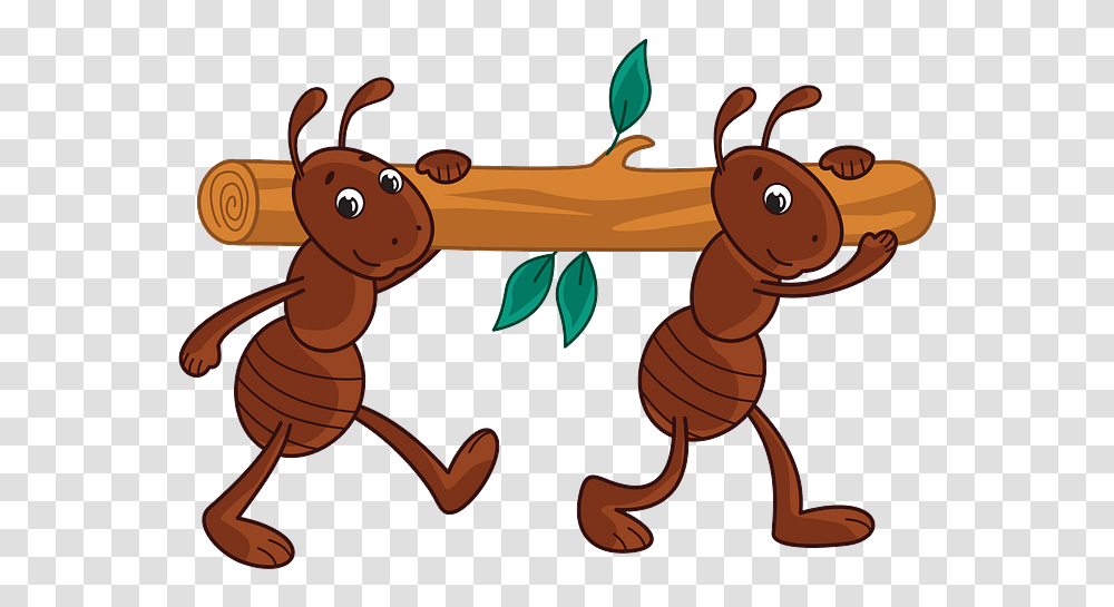 Ants Working Together Clipart, Insect, Invertebrate, Animal Transparent Png