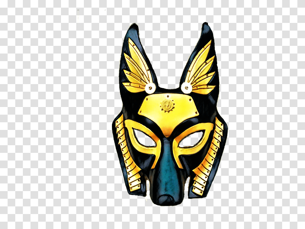 Anubis Mask Egyptian Egyptian Mask Jackal Head, Pet, Animal, Bird, Mammal Transparent Png