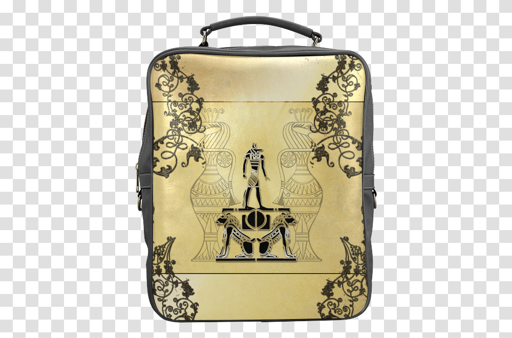 Anubis The Egypt God Square Backpack Briefcase, Scroll, Bag Transparent Png