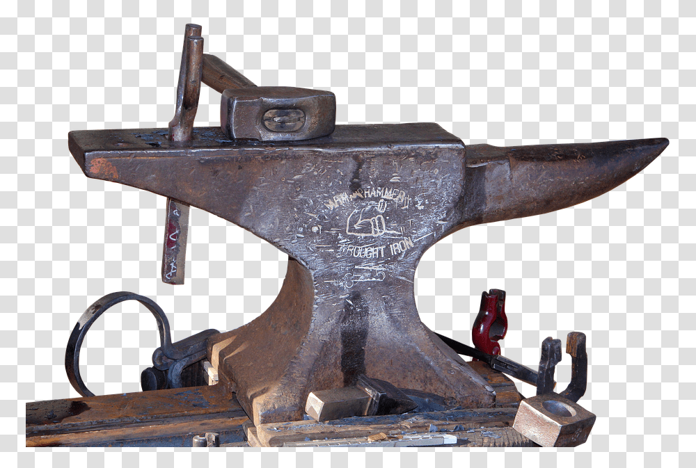 Anvil Forge Bending Blacksmith Hammer Metal Marteau De Forgeron, Tool, Gun, Weapon, Weaponry Transparent Png