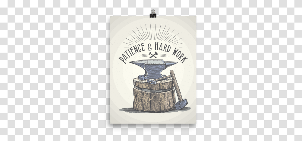 Anvil Patience And Hard Work, Scale, Tool, Advertisement Transparent Png
