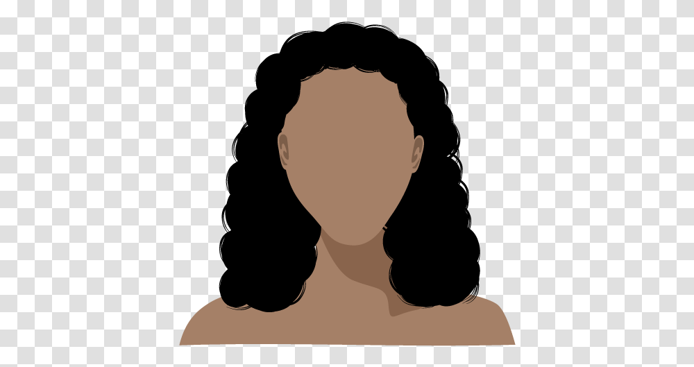 Any Hair Type Curly Hair Symbol, Silhouette, Person, Head, Worship Transparent Png