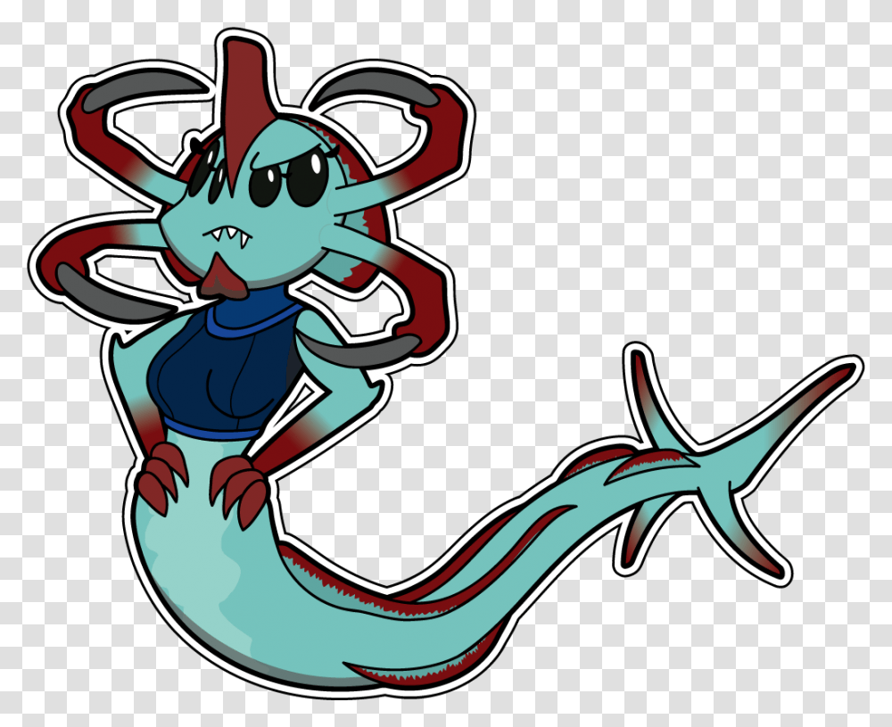 Anyone Play Subnautica How About A Reapergirl Courtesy, Label, Sticker Transparent Png