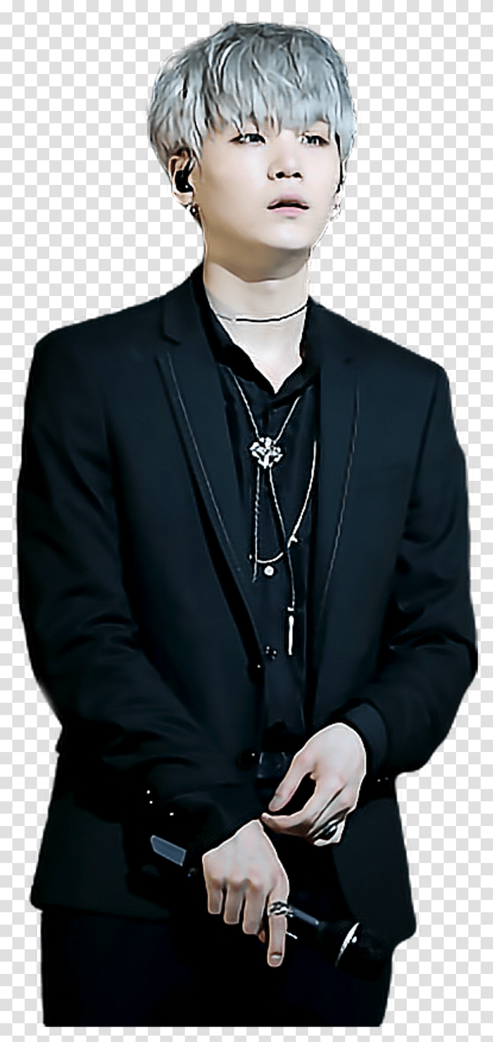 Anyway Here's A Digital Portrait Of Yoongi Aka Suga Bts Suga Black Suit, Person, Human, Pendant, Overcoat Transparent Png