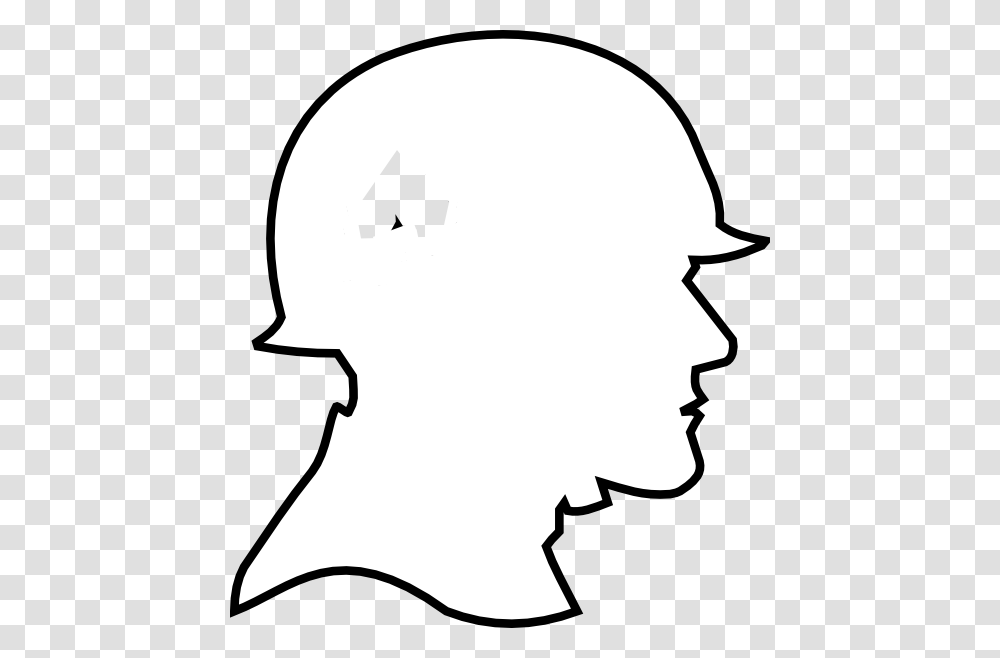 Anzac Soldier Head Outline, Stencil, Silhouette, Label Transparent Png