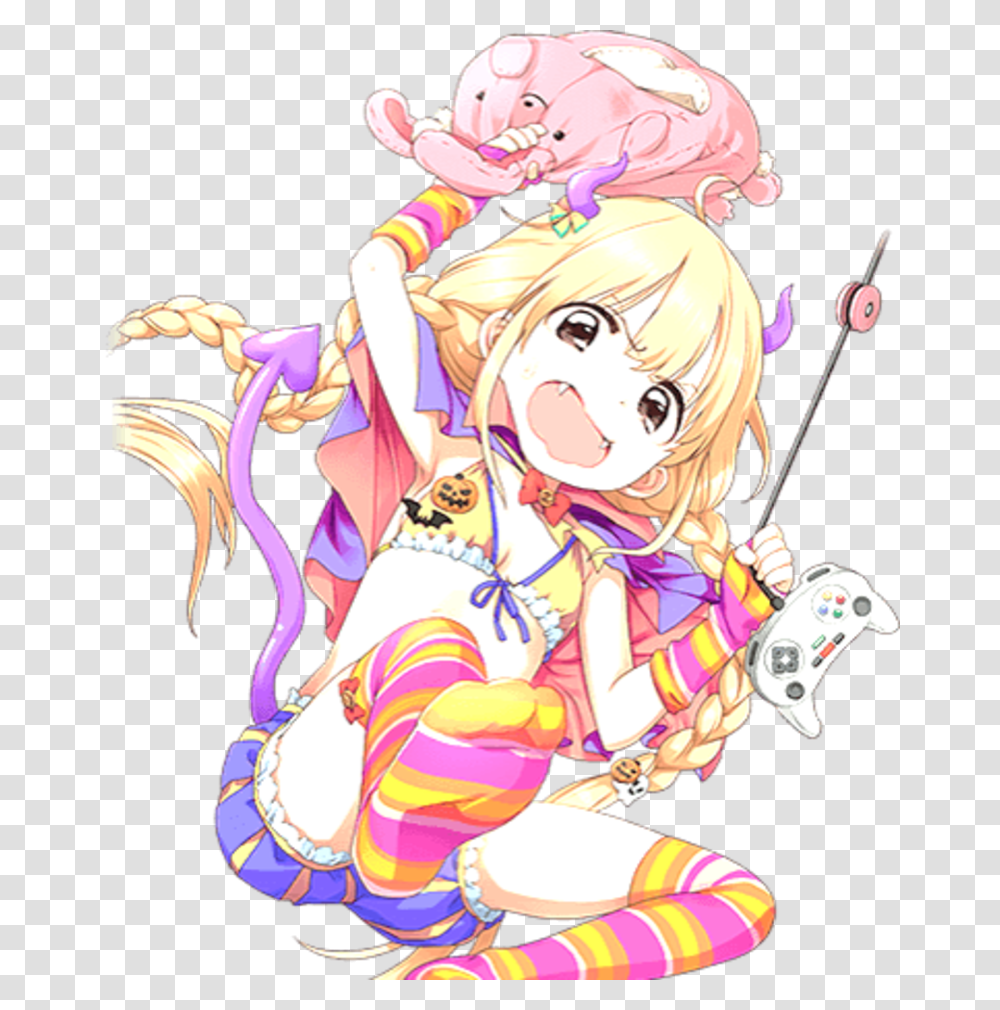 Anzu Futaba Halloween Card, Comics, Book, Manga, Person Transparent Png