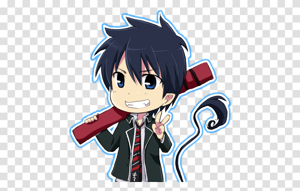 Ao No Exorcist Chibi, Tie, Accessories, Accessory, Manga Transparent Png