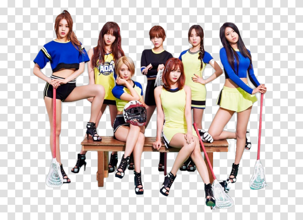 Aoa Girl Group Image Heart Attack Album Aoa, Person, Shorts, Clothing, Female Transparent Png