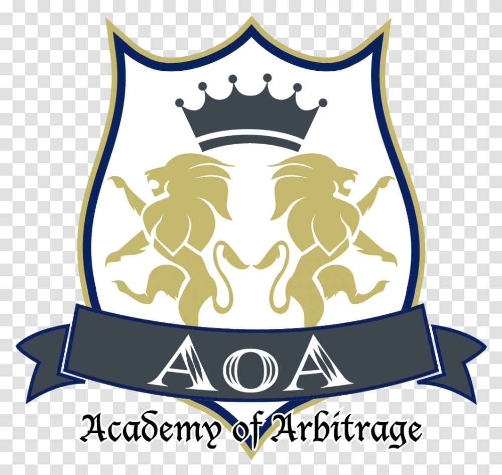 Aoa Logo Arsenal Academy, Symbol, Armor, Emblem, Trademark Transparent Png