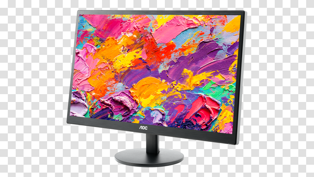 Aoc E2270swn Flat Screen 60 Hz 1920 X 1080 Tn 215 In Monitor Aoc E2070sw, Electronics, Display, LCD Screen, Painting Transparent Png