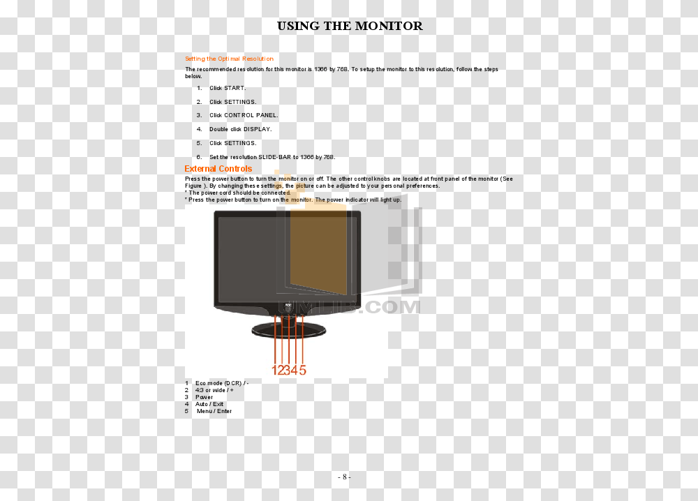 Aoc Monitor 831s Pdf, Screen, Electronics, Display, LCD Screen Transparent Png