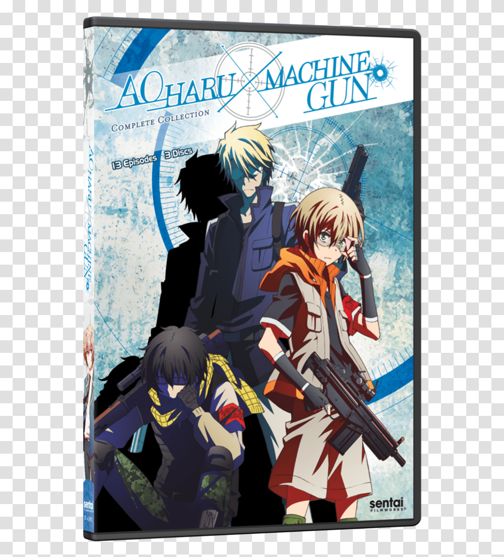 Aoharu X Machinegun Complete Dvd, Poster, Advertisement, Manga, Comics Transparent Png