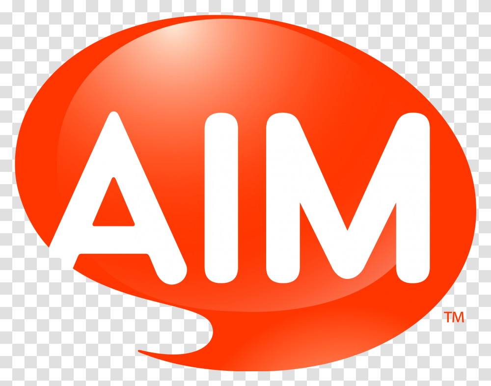 Aol Instant Messenger Aim Logo, Symbol, Text, Plant, Food Transparent Png