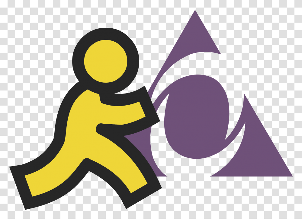 Aol Instant Messenger Logo Cockfosters Tube Station, Graphics, Art, Text, Doodle Transparent Png