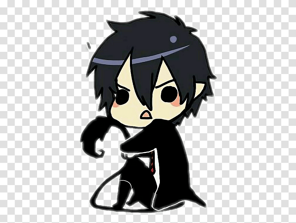 Aonoexorcist Rinokumura Rin Okumura Anime Chibi Blue Exorcist Rin, Person, Human, Stencil Transparent Png